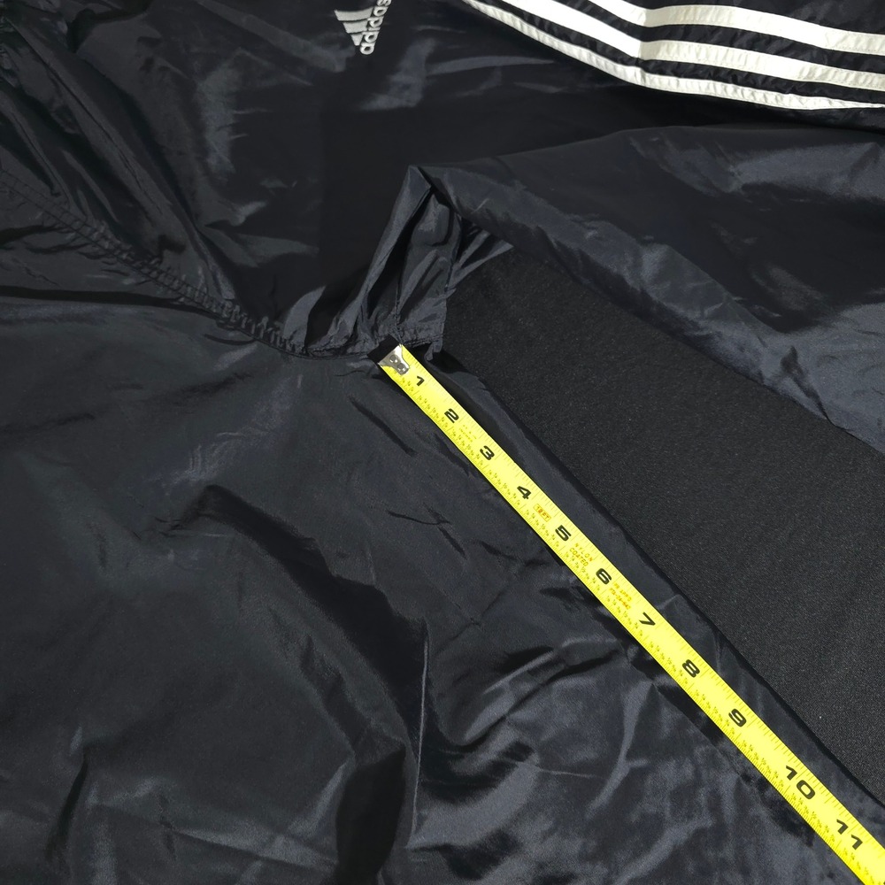 Adidas Track Pants Mens L Black 3-Stripes Athletic Training Joggers Tapered Fit - Picture 4 of 13